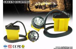China Strong Brightness CREE LED Mining Lamp , Low Power Warning Mining Cap Lights supplier