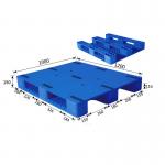 9 Legs Blow Molding Heavy Duty Plastic Pallet 1200*1000*150mm for sale