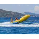Yellow 0.9mm PVC tarpauli Inflatable Flying Fish Boat With Handles for sale