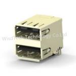 1734062-3 USB Connectors Stacked Offset Reel W/ CAP RF Interconnects for sale