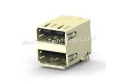 China 1734062-3 USB Connectors Stacked Offset Reel W/ CAP RF Interconnects supplier
