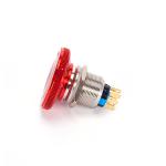 Emergency Momentary Off Push Button Switch Red Mushroom Cap 6Pin
