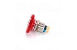 China Emergency Momentary Off Push Button Switch Red Mushroom Cap 6Pin supplier