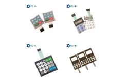 China PET Matte F150 Membrane Switch Overlay 3M467 Rim Embossing Button supplier