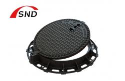 China D400 Extra Heavy Duty Hinged Round Access Cover With Round  And Square Frame supplier