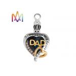42 x 23 MM Cremation Jewelry Engraved Necklace Charms for sale