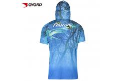 China Professional Custom Fishing Jerseys Skin Friendly Loose Cut Fit High Resolution  Sublimation supplier