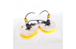China Solar Panel Cleaning Brush 5.5m Dual Head Automatic Rotating supplier