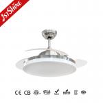 3 Pc Plastic Foldable Retractable Ceiling Fan Light 42 Inch Smart Remote