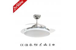 China 3 Pc Plastic Foldable Retractable Ceiling Fan Light 42 Inch Smart Remote supplier