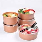 Custom Recyclable Stackable Food Grade 750ml Disposable Paper Soup Bowls