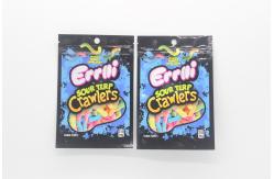 China Weed Flower Mylar Stand Up Pouches Zipper Heat Sealable 3.5G Smell Proof supplier