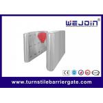 Stainless Steel flap gate barrier security entrance rfid card reader for sale