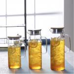 1L Transparent Glass Heat Resistant Beverage Juice Cold Kettle Kitchen Tools