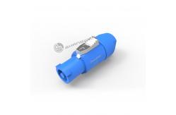 China Blue Power Wire Connectors Industrial Powercon Plug Wiring Harness supplier