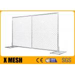 Astm Standard 9 Gauge Chain Link Temporary Fence Od 25mm For Seaside Fields for sale