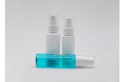 China Flat Shoulder Spray Plastic Bottle 50ml 60ml White And Transparent supplier