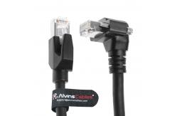 China Alvin's Vertical Screw Lock CAT6a GigE Cable for Industrial Cameras supplier