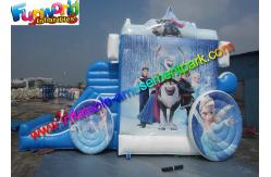 China Frozen Carriage Inflatable Bouncer Slide Air Bouncy Castle With Plato Material supplier