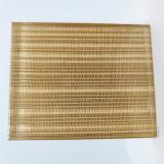 PVB Luxury Metal Mesh Laminated Glass Space Partition for sale