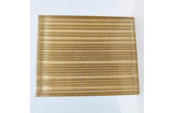China PVB Luxury Metal Mesh Laminated Glass Space Partition supplier