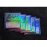 Thickness Custom Double Clear Holographic Card Sleeves Rainbow Effects for sale