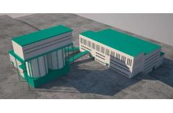 China Customized Service Modular Steel Buildings , Prefab Warehouse Building Low Maintenance supplier