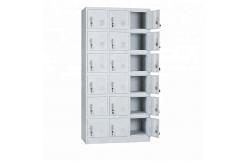 China Multifunctiona 18 Doors Electrostatic Fireproof Metal Lockers supplier