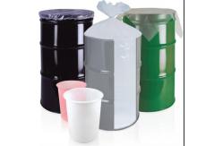 China Custom Safe Plastic Drum Liners Bags 30-55 Gallon 200L Transparent Round Bottom supplier