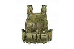China Tactical Military Bulletproof Vest With Plates Molle System Carrier With Magazine Pouch 9mm supplier