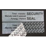 White 65um 1mil Gloss Full Transfer Tamper Evident Security Labels For VOID