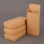 Brown Kraft Paper Packaging / Foldable Gift Box With Custom Printing for sale