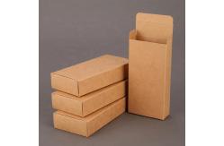 China Brown Kraft Paper Packaging / Foldable Gift Box With Custom Printing supplier