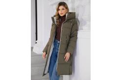 China Stylish Mid Length Woman Down Jacket For Fashionable Women supplier