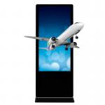Vertical Type Free Standing Digital Signage With 43 Inch Glasses Free 3D Screen for sale