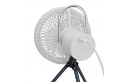 China Outdoor Multifunctional Tripod Camping Fan Adjustable Power With lED Night Light supplier