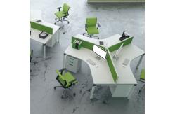 China Office Stand Computer Partition Workstation Tables With Cabinets Height Adjustable supplier