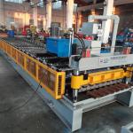 Mexico Popular R101 Trapezoidal Roof Sheet Roll Forming Machine With Chain Drive And Thickness Calibre 26 for sale