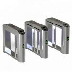 Security Flap Entrance Automatic Turnstiles Electronic Fingerprint High Sensitivity for sale