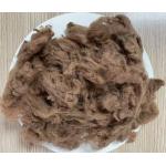 Recycled Polyester Staple Fiber 2.5D 51mm Yellow Coffee for sale