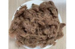 China Recycled Polyester Staple Fiber 2.5D 51mm Yellow Coffee  High Wrinkle Resistance supplier