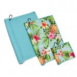 Eco Dry Dual-Sided Performance Microfiber Waffle Golf Towel Custom Logo for sale