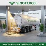 35CBM 3 Axle Fuel Tank Semi Trailer with ABS Option for sale