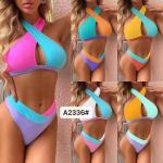 Swimming Suits Bikini Sexy The New Type No Steel High Elastic Backless  Miss Colorful for sale