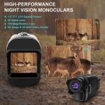 Lightweight Digital Zoom ABS Night Vision Monocular Camera For Hunting