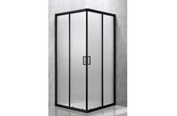 China Customizable Square Shower Enclosures With Narrow Reeded Glass For Modern supplier