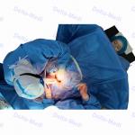 Sterile Surgical C Section Drape With Fenestration Obsterics Gynecology Drape Pack for sale
