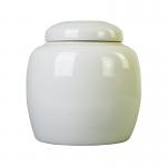 Ceramic Funeral Urns Glossy White Jar Shape OEM Wholesale for sale