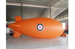 China Inflatable advertising blimp / inflatable giant helium airplane / flying orange 5mL blimp supplier