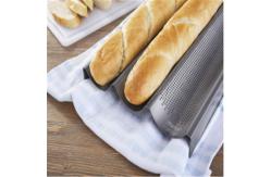 China RK Bakeware China Foodservice NSF Aluminum Nonstick Perforated Baguette Pan supplier
